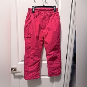 Vertical '9 New Girls Pink Winter Snow Pants Hot Pink Ski / Snowboard Size 7/8